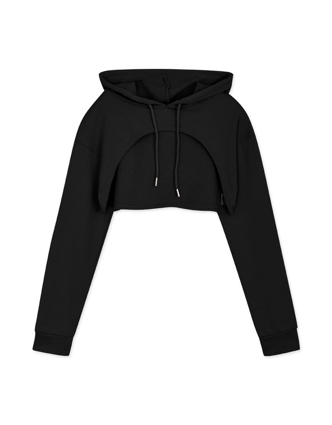 Drawstring Hooded Sports Sweatshirt