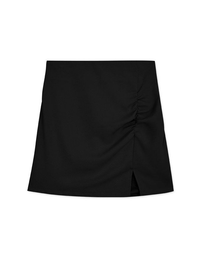 Scratch Detail Slit Skirt