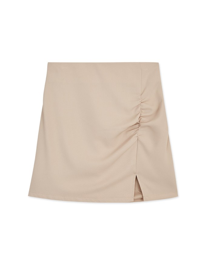 Scratch Detail Slit Skirt