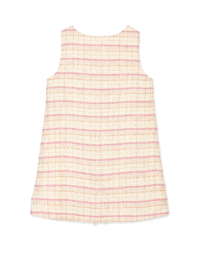 Chic Fringed A-Line Vest Mini Dress