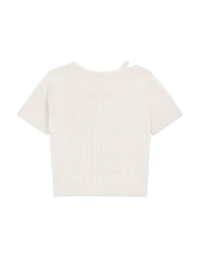 Enhanced Front Cut Out Knit Top
