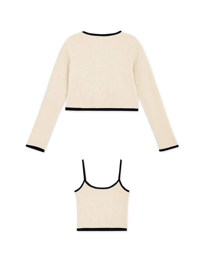 Refined Two Piece Knit Top