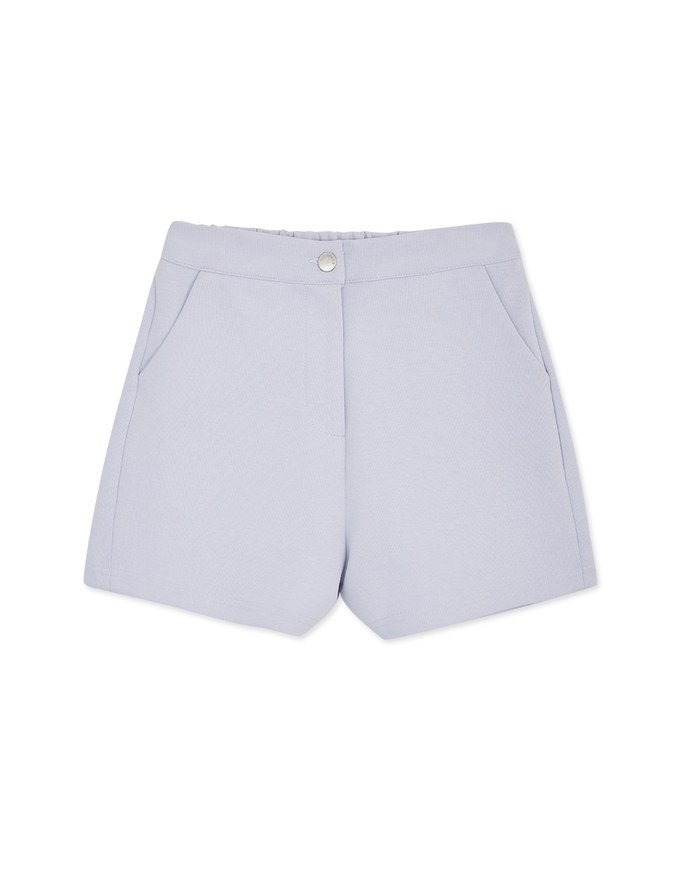 Plain Cotton Elastic Shorts