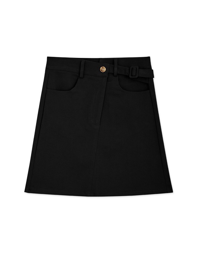 Asymmetric Wrap Hip High Waist Skirt