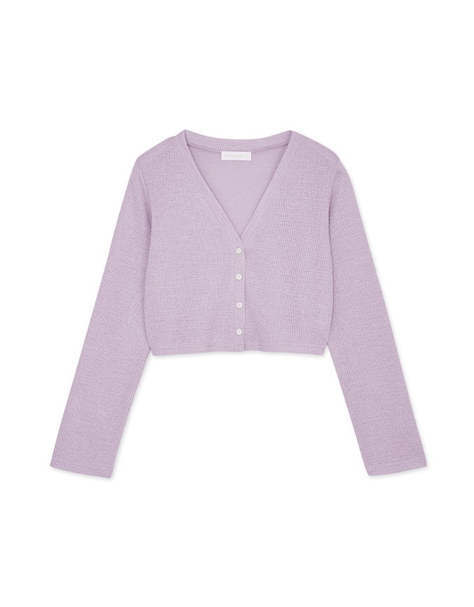 Pastel Color Correction Knit Cardigan Top
