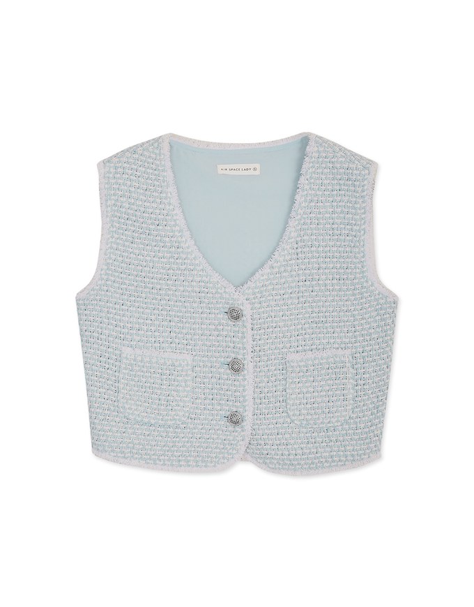 Classic Tweed Checkered Vest