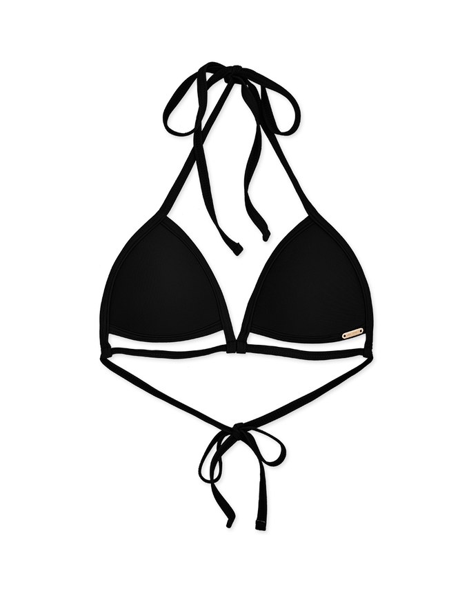 【PUSH UP】Sensual Hollow Underside Single Tie Bikini Top Bra Padded