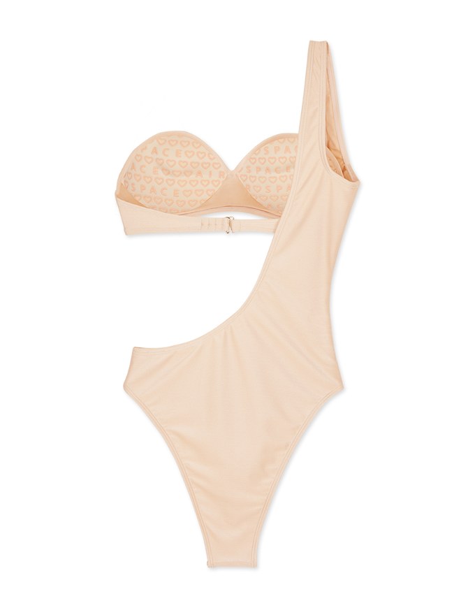 【YANBABY】High Slit Two-Piecetube Bikini Swimsuit Set
