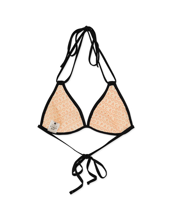 【DOUBLE PUSH】Extreme Push Up Bikini Top 3 Way Dual Strap Satin Glow Fabric Bra Padded