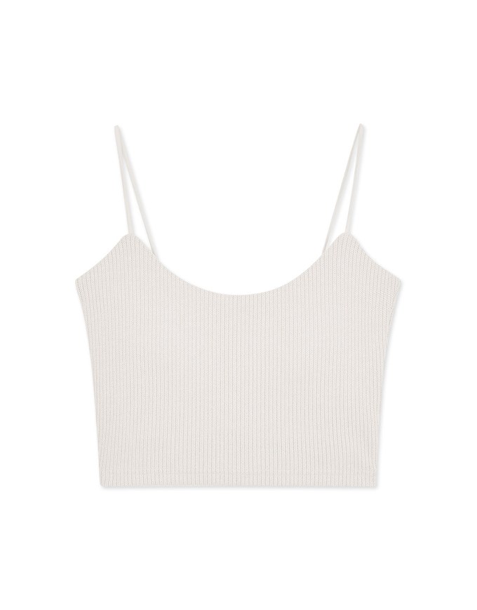 Knit  Crop Vest (With Padding)