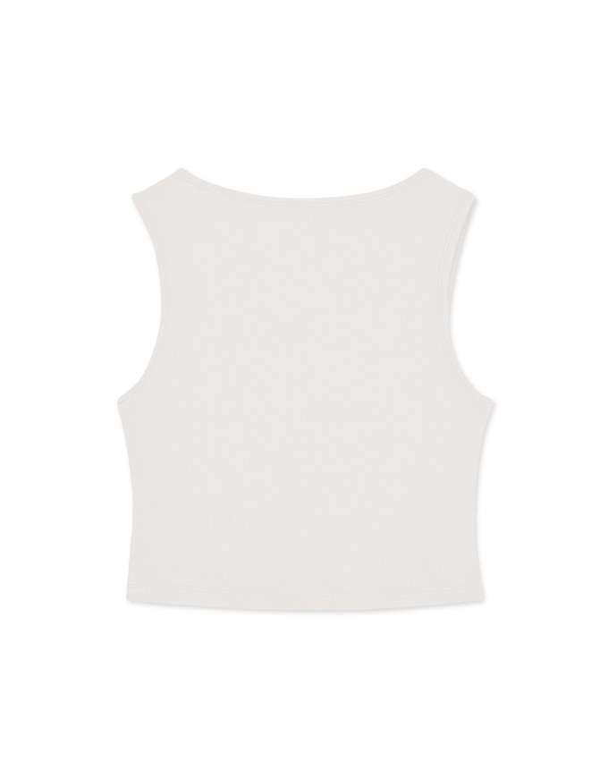 Hollow Knit Vest (With Padding)