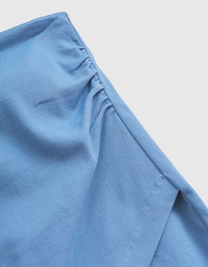Side Shirred Wrap Hip Skirt - AIR SPACE