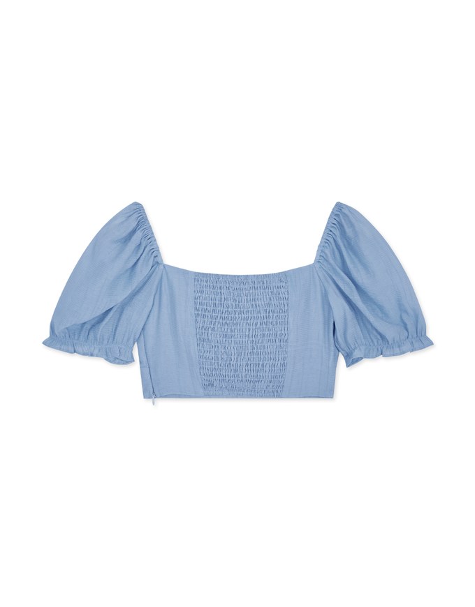 2Way Puffy Sleeve Crop Top (With Padding)