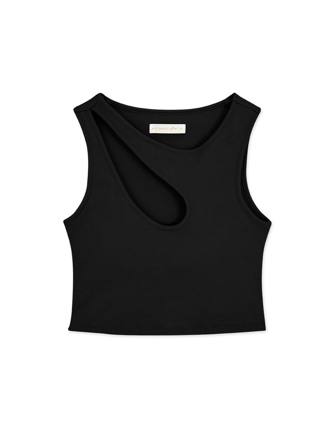Hollow Knit Vest (With Padding)