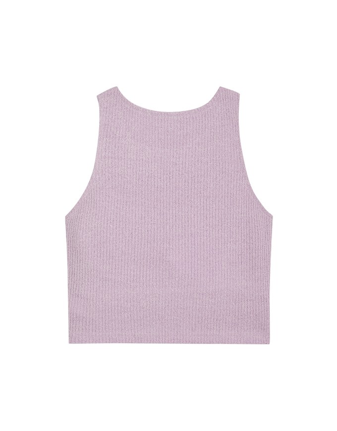 Knit Crop Tank Top (With Padding)