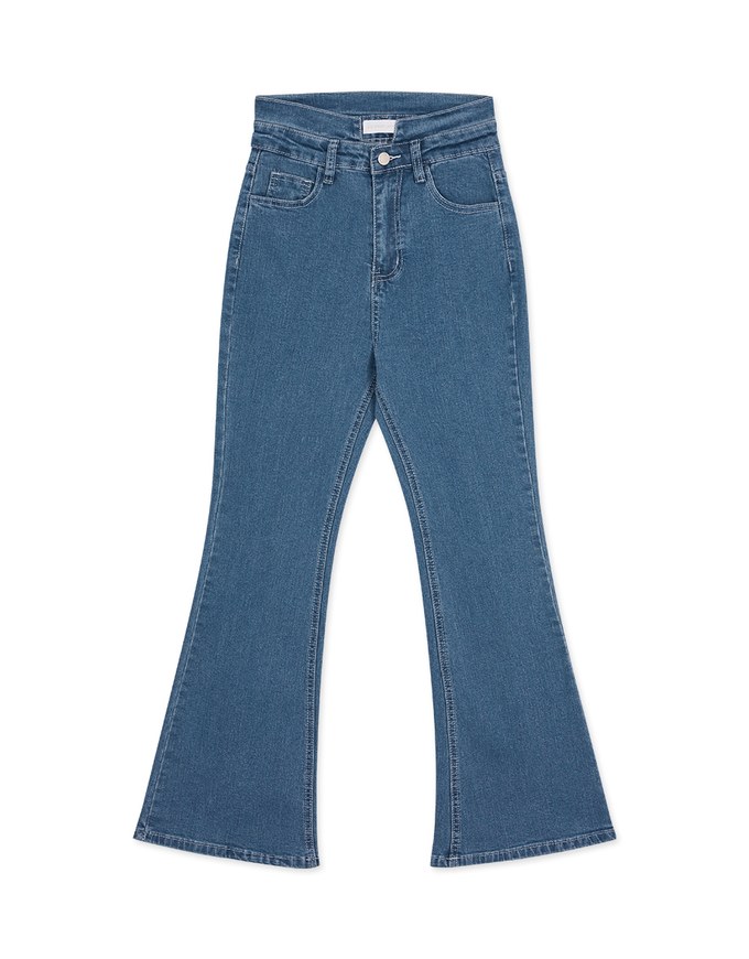 U-shaped Denim Jeans Flare Pants