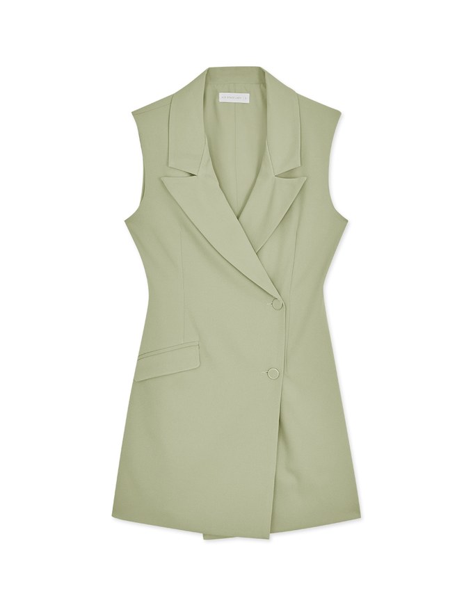 Chic Blazer Mini Dress (With Shoulder Pads)