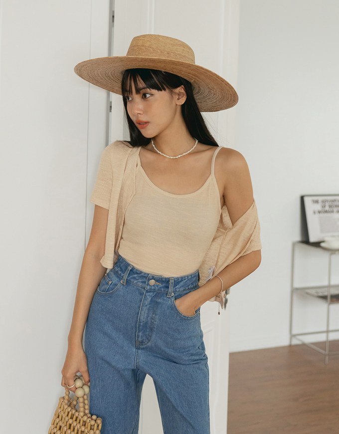 Two Piece Knit Short Sleeve Top