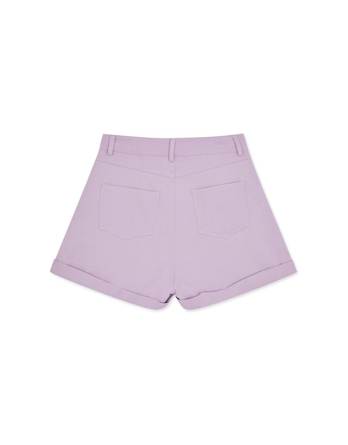 Solid Color High Waisted Shorts