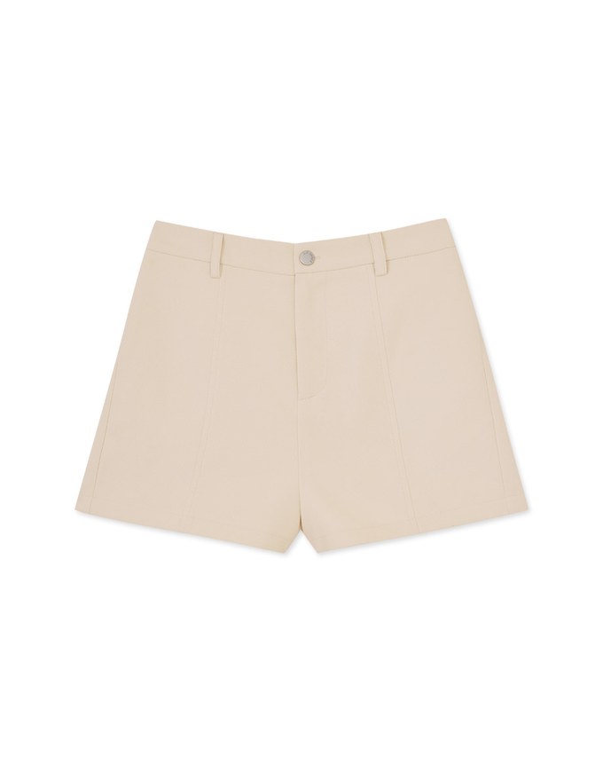 Textured Thick Wide Hem Shorts