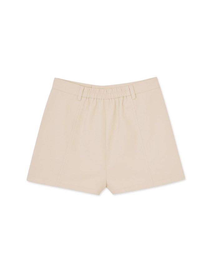 Textured Thick Wide Hem Shorts