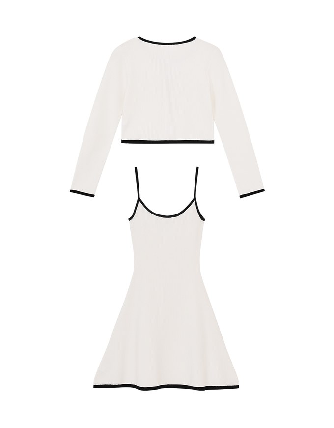 Soigné Knit Bodycon Dress Set