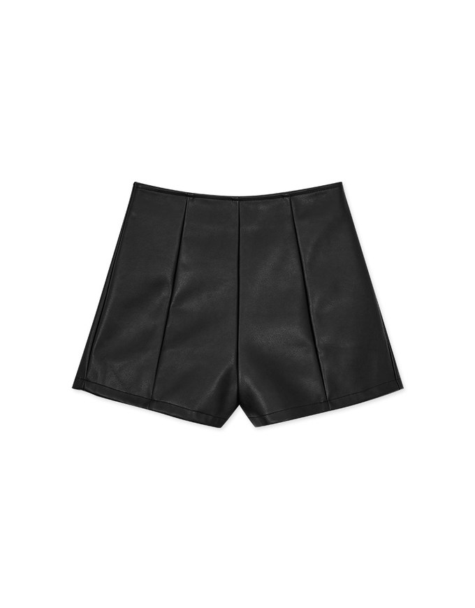 K-Pop Slimming Leather Shorts