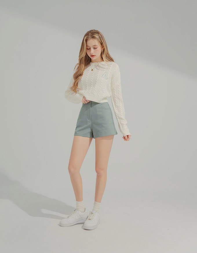 High Waisted Shorts With Inner Fleece