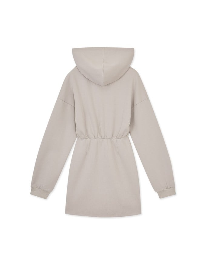 Casual Cotton Hooded Mini Dress