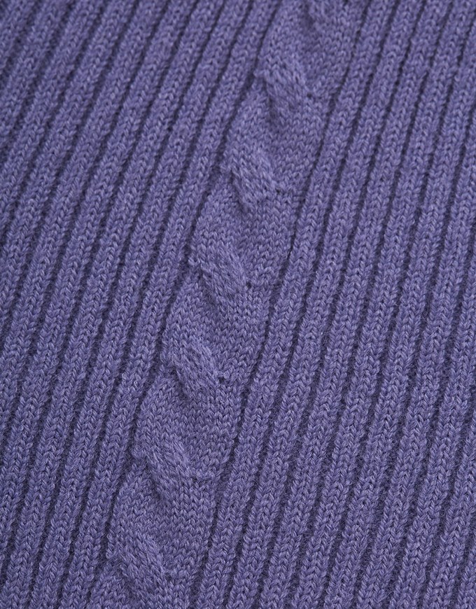 V-Neck Vertical Stripe Knit Top