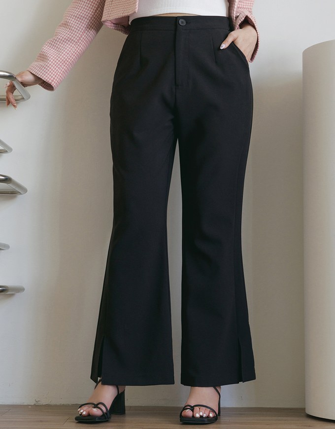 High Elastic Slit CEO Suit Pants