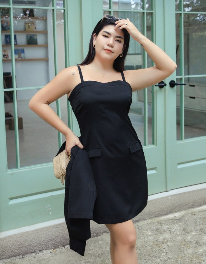Thin Shoulder Strap Mini Dress