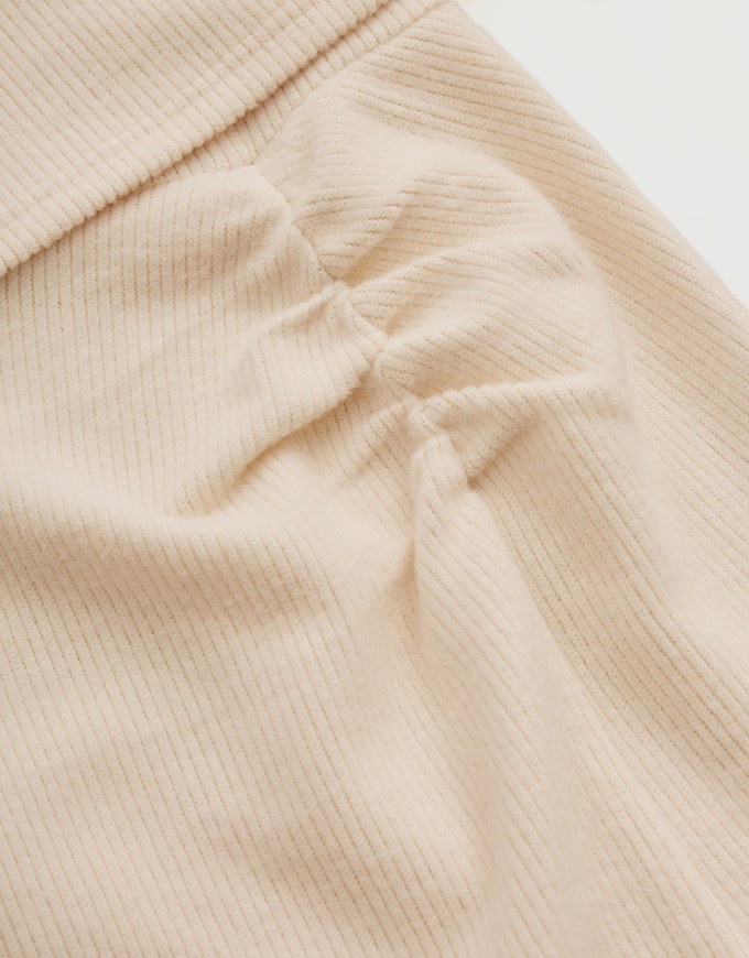 Two-Piece Off Shoulder Slit Dress