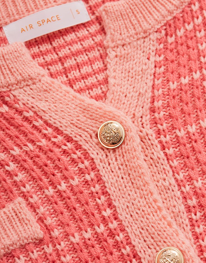 Elegant Tweed Woolen Knit Top
