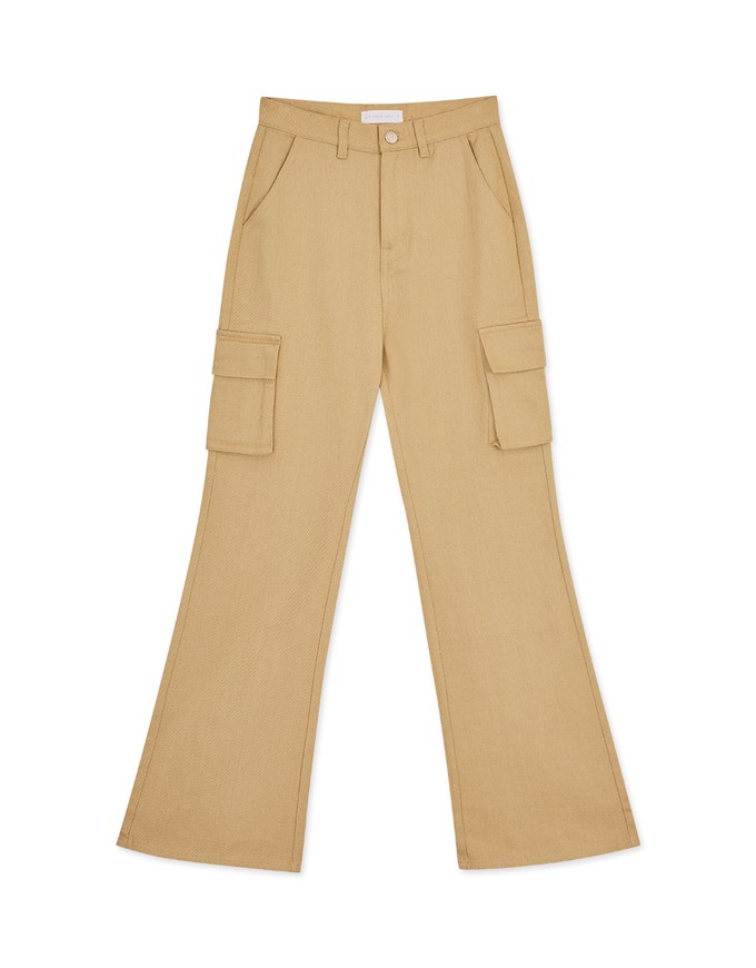 【SHIUAN'S DESIGN】Casual Cooling Flare Cargo Style Pants