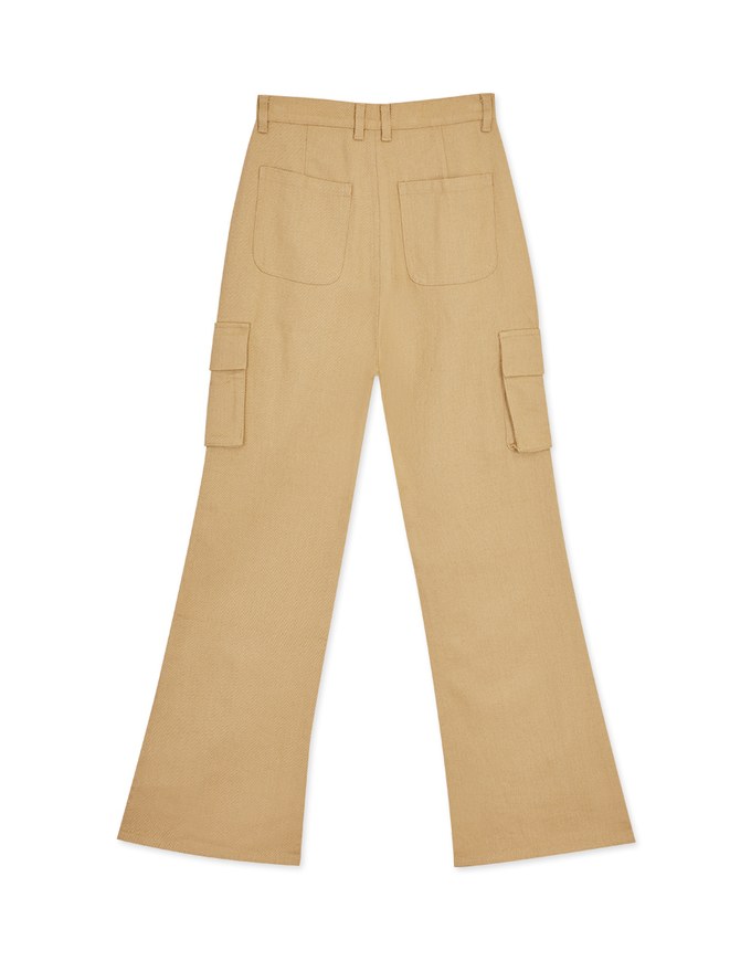 【SHIUAN'S DESIGN】Casual Cooling Flare Cargo Style Pants