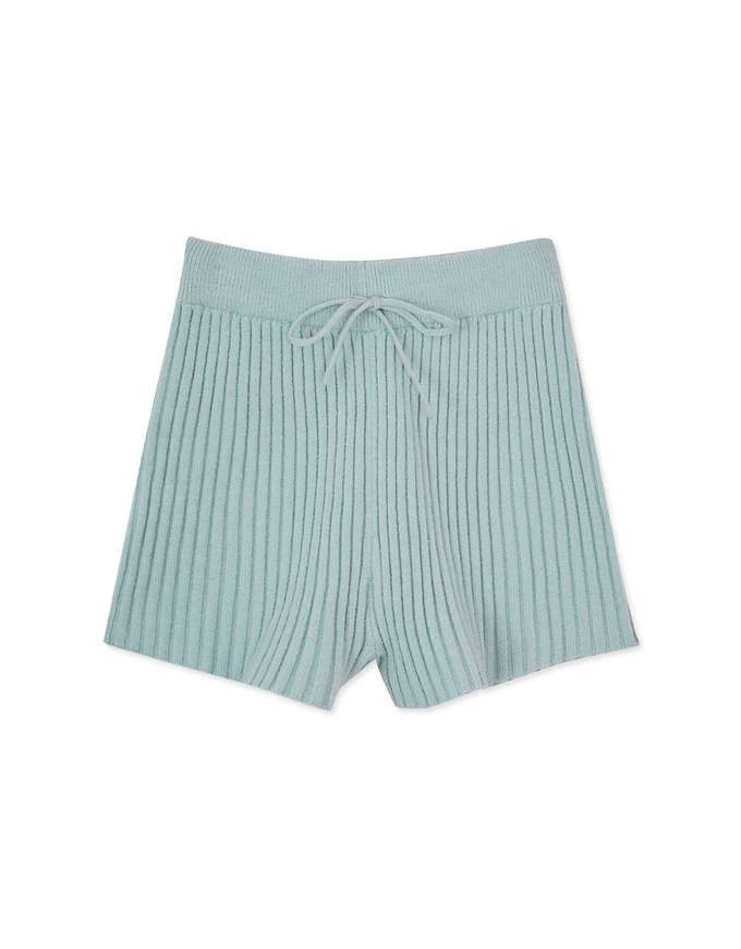 Pastel Colored Knit Shorts (With Tide Strings)