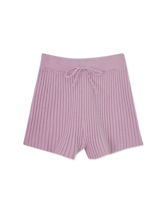 Pastel Colored Knit Shorts (With Tide Strings)
