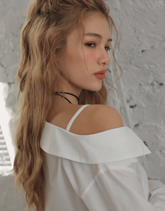 Sexy Lazy Off-Shoulder Open Collar Blouse Shirt