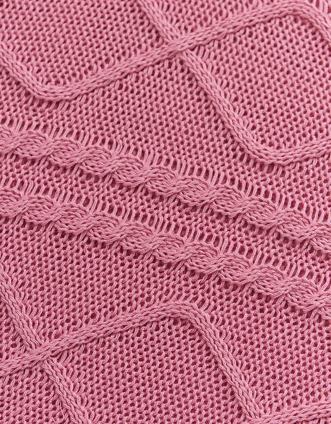 Multi-line Knit Crop Top