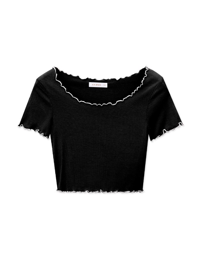 Ruffled Knit Top