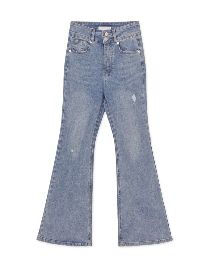 High Waisted Jeans Denim Flare Pants