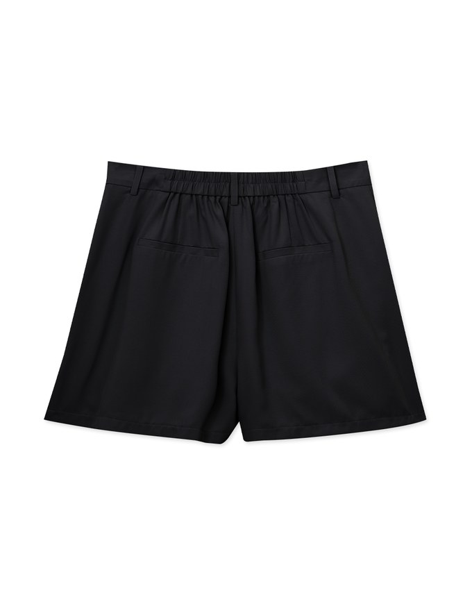 Lightweight Chiffon Pleated Shorts