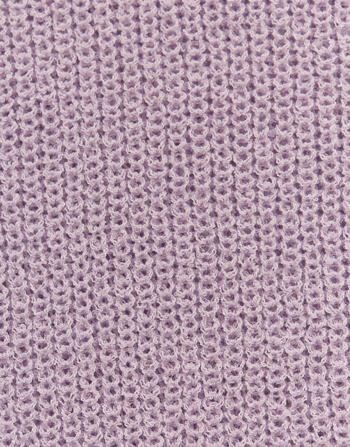 Pastel Color Correction Round Neck Knit Top