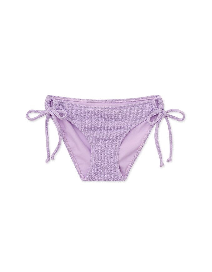 Stylish Wrinkle Knit Side Strap Bikini Bottom