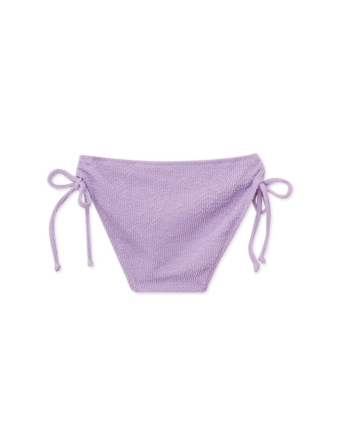 Stylish Wrinkle Knit Side Strap Bikini Bottom