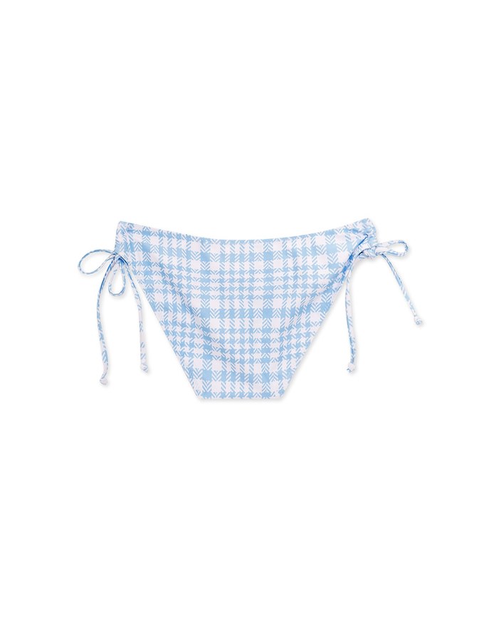 Checkered Side Strap Bikini Bottom