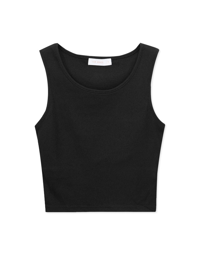Classic Ribbed Round Neck Tank Top