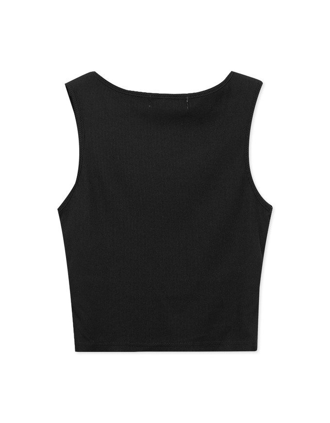 Classic Ribbed Round Neck Tank Top