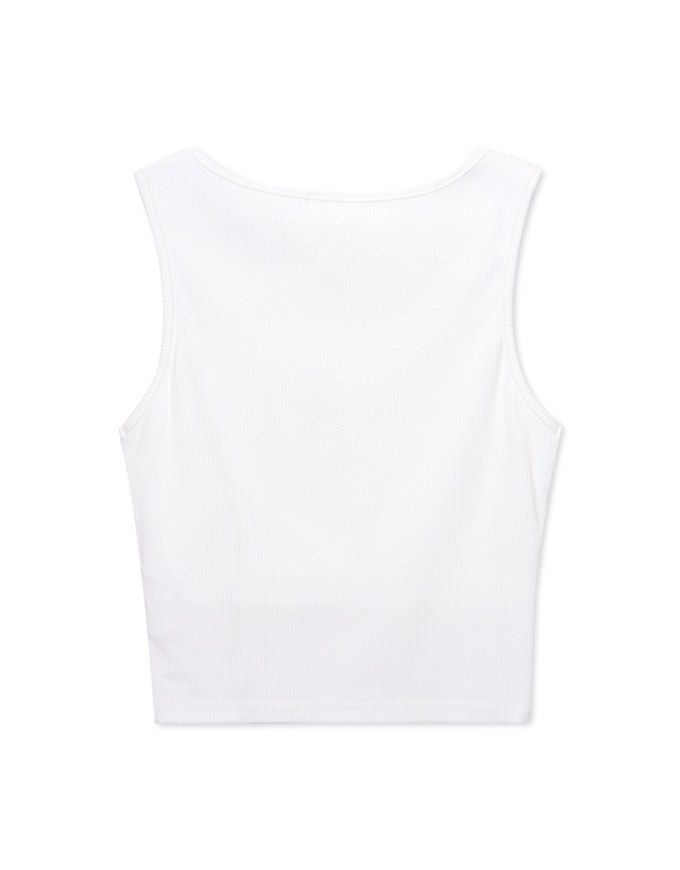 Classic Ribbed Round Neck Tank Top